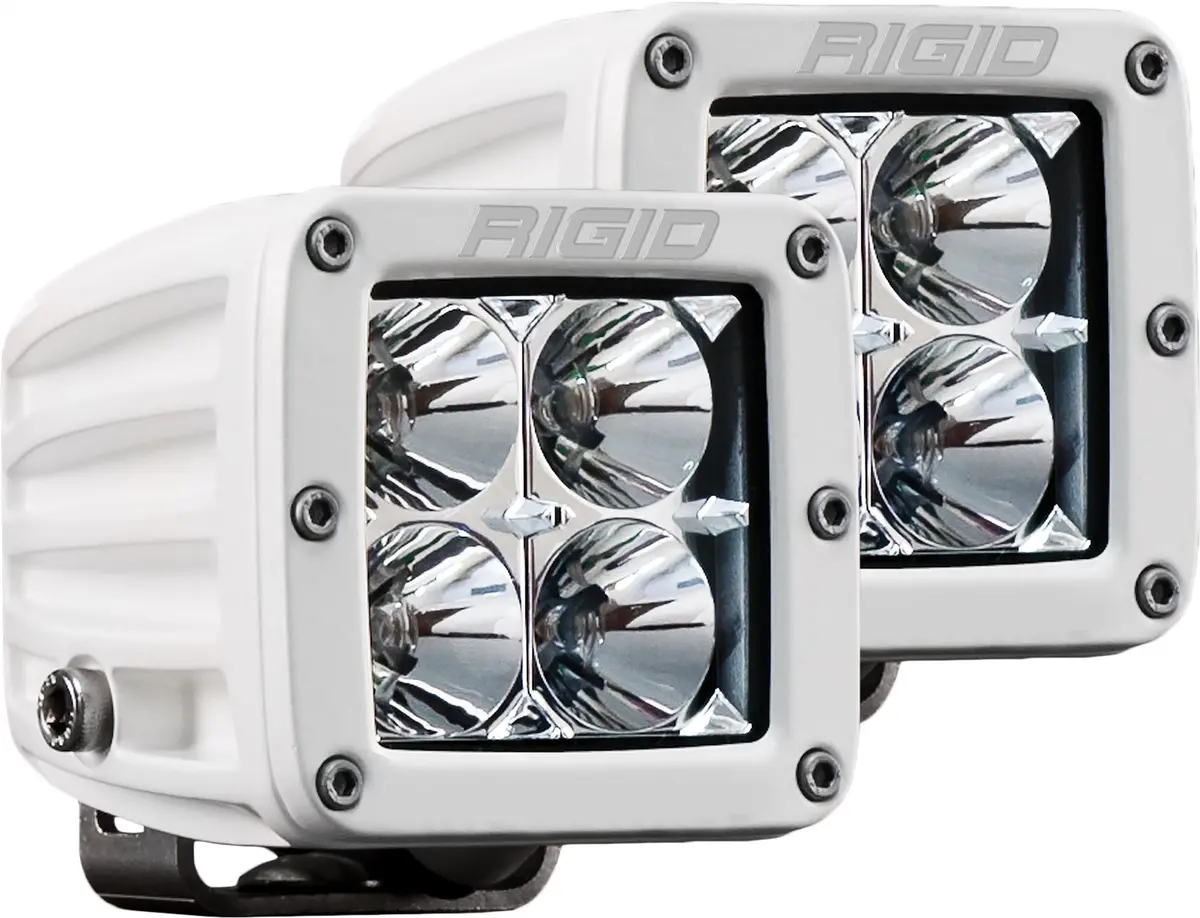 602113  -  D-Series Pro Led Light, Flood Optic, Surface Mount, White Housing, Pair 1