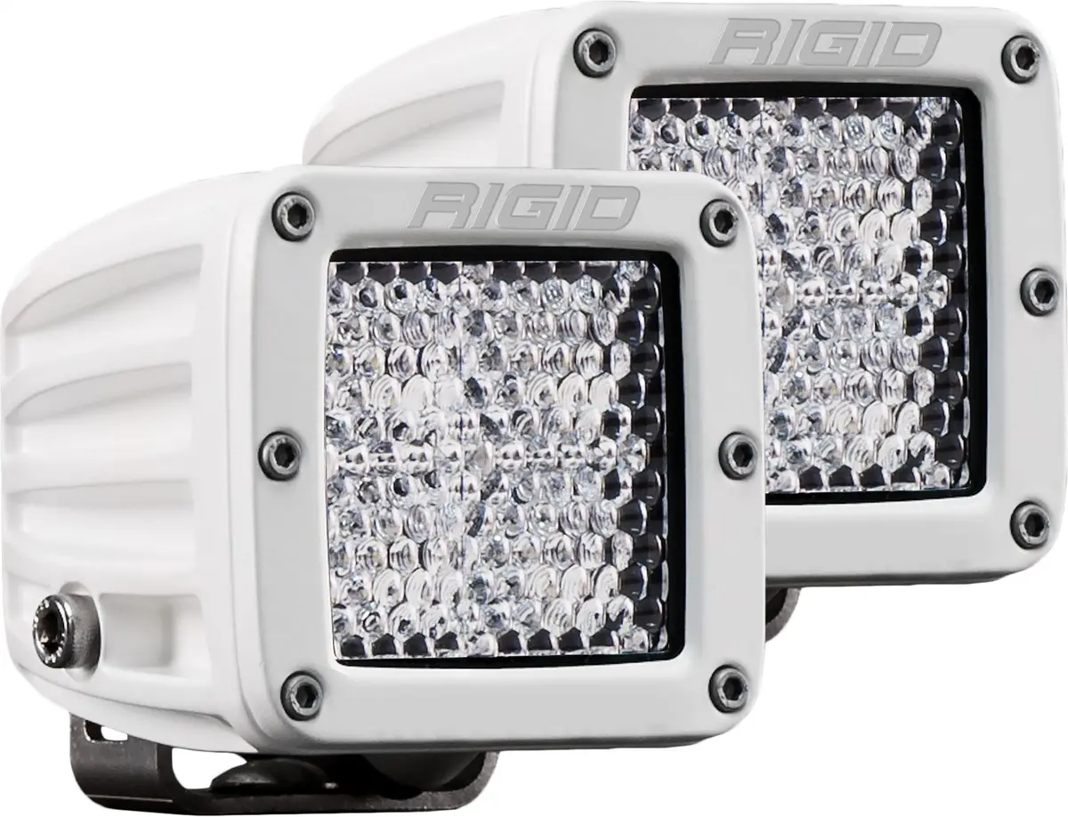 602513  -  D-Series Pro Light, Flood Diffused, Surface Mount, White Housing, Pair 1