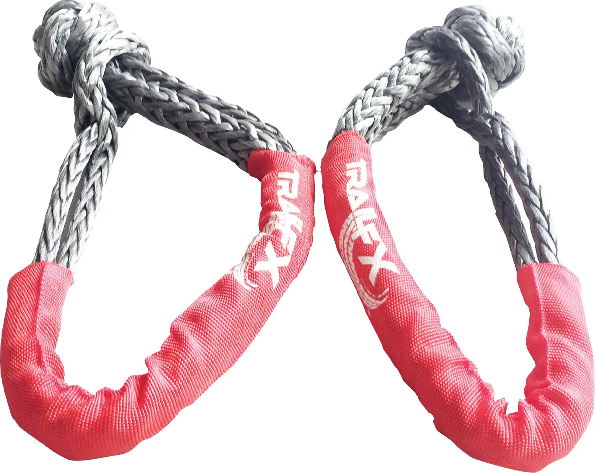 Wa042  -  7/16 In Synthetic Rope 30K Lb Break Strgth/7500 Lb Work Cap Red W/Logo Set Of 2 1