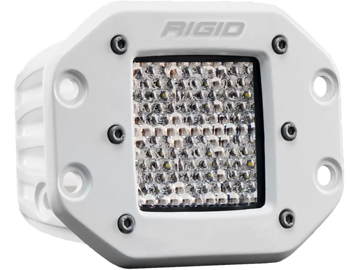 611513  -  D-Series Pro Light, Flood Diffused, Flush Mount, White Housing, Single 1