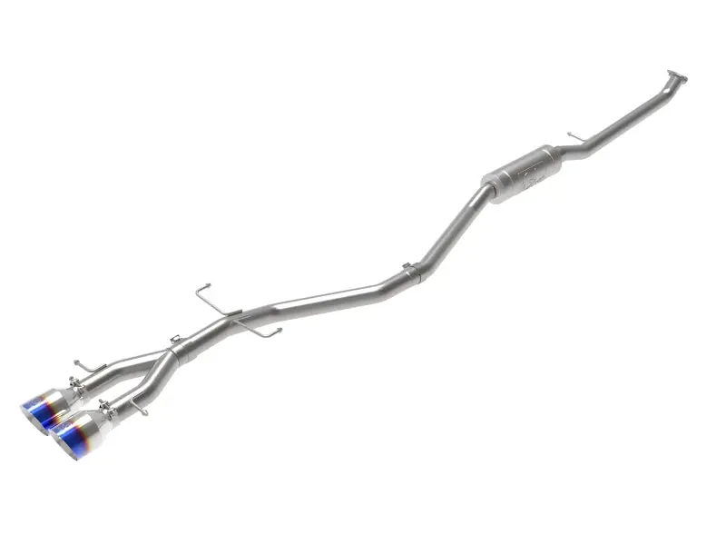 Afe Takeda 2.5In 304Ss Cat-Back Exhaust System 17-20 Honda Civic Si Coupe L4-1.5L (T) - Bl Flame Tip 1