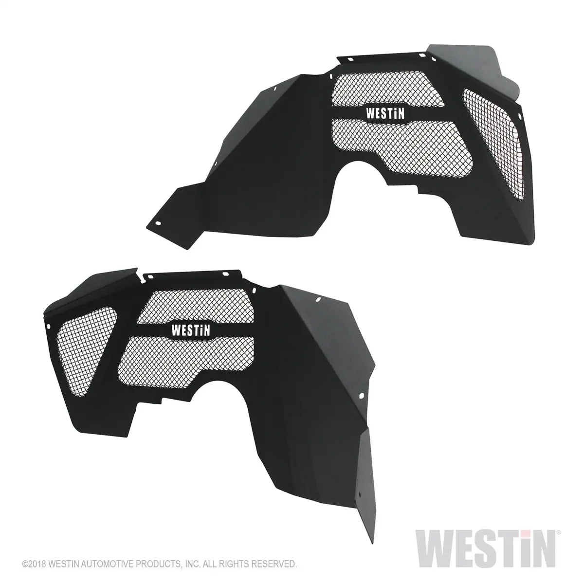 62-11005  -  Inner Fenders; Front; Pair; Steel W/Textured Black Finish; 1