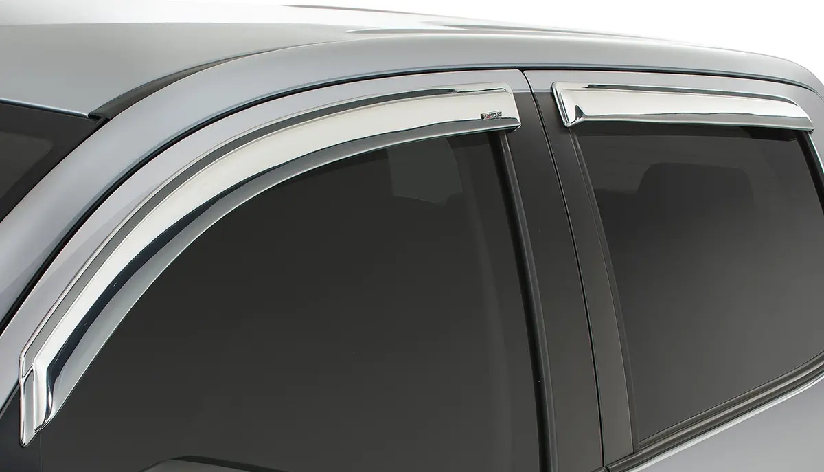 6349-8  -  Tape-Onz Sidewind Deflector - Chrome, 4 Pc. 1