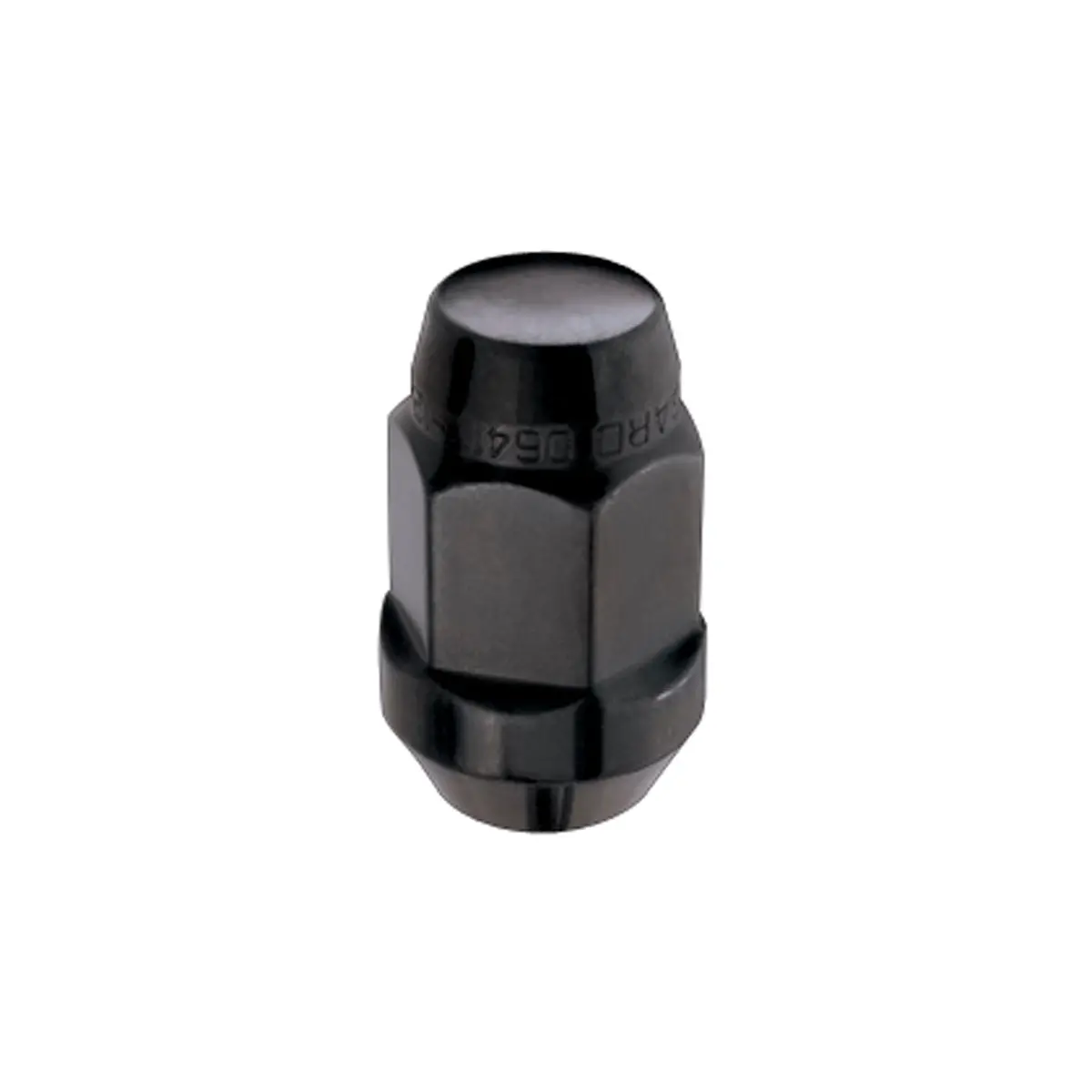 64029  -  Black Bulge Cone Seat Style Lug Nut Set (1/2-20 Thread Size) - Set Of 4 Lug Nuts 1