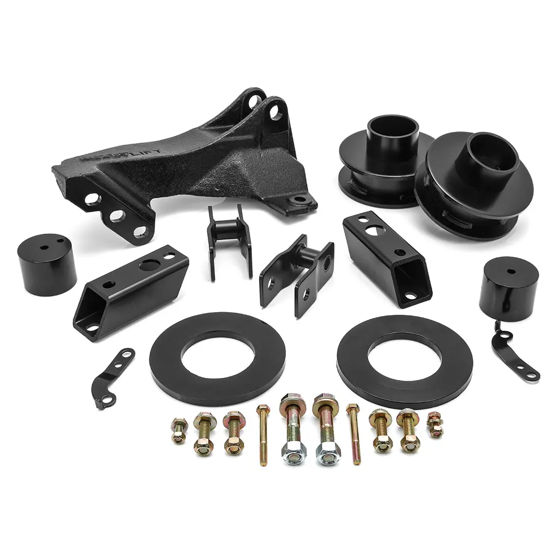 2011-18 Ford F250/F350/F450 2.5'' Leveling Kit With Track Bar Relocation Bracket 1