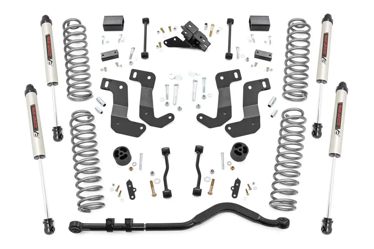 66870 - 3.5 Inch Lift Kit - C/A Drop - Stage 1 - V2 - Jeep Wrangler Unlimited (18-23) 1