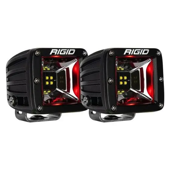 68202  -  Radiance Scene Light W/Red Backlight, Surface Mount, Black Housing, Pair 1