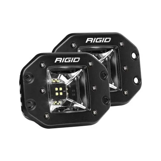 68210  -  Radiance Scene Light W/White Backlight, Flush Mount, Black Housing, Pair 1