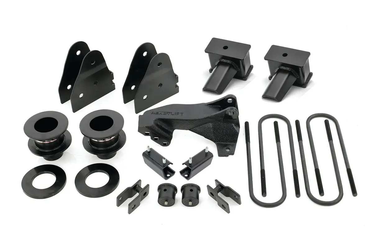 69-2734  -  2017-2018 Ford F350/F450 Drw 3.5'' Sst Lift Kit 4'' Flat Blocks 2 Pc Drive Shaft 1