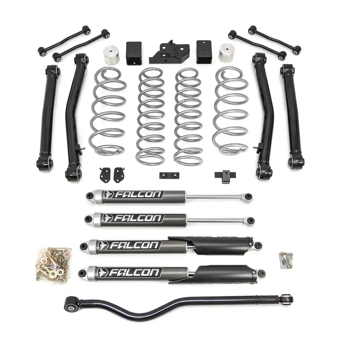2018-2022 Jeep Jl Wrangler Terrain Flex 4-Arm Kit With Falcon 2.1 Shocks. 3.5'' 1