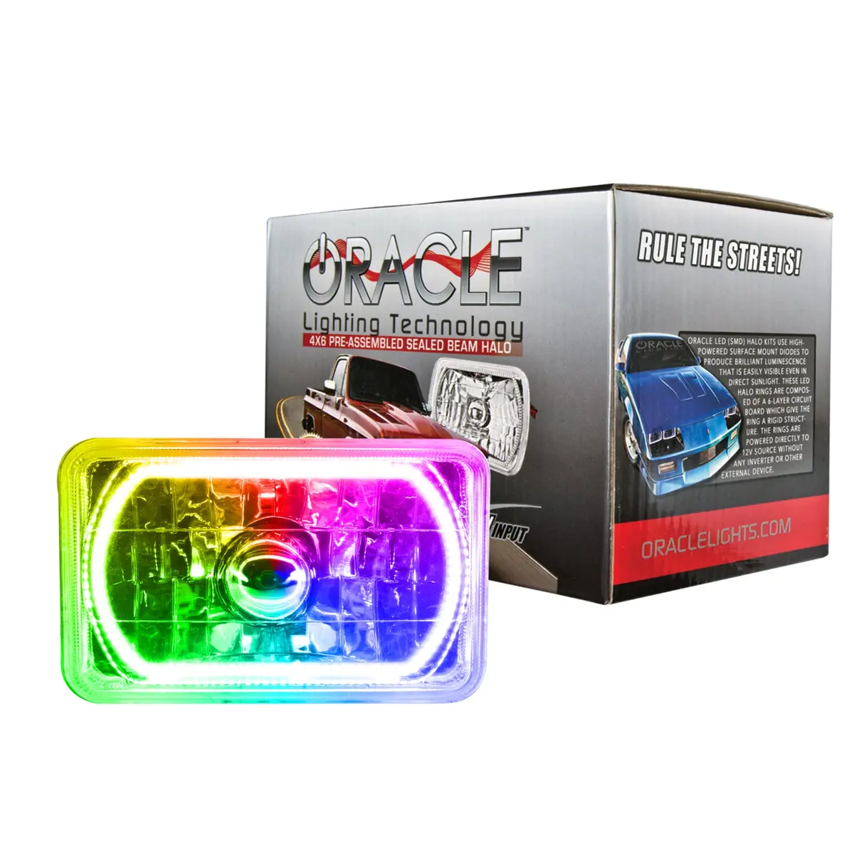 6909-333  -  Pre-Installed Lights 4X6 In. Sealed Beam, Colorshift 1