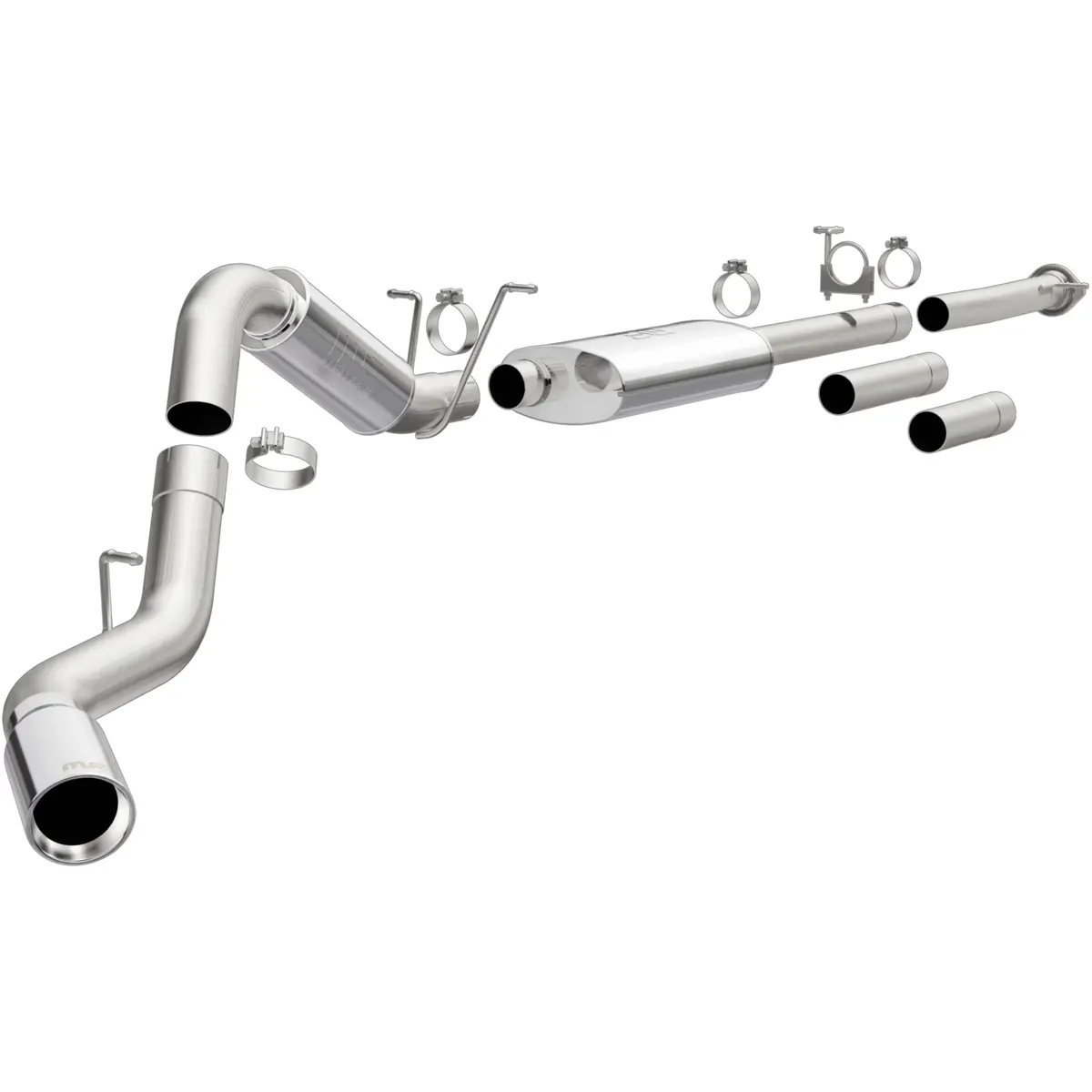 Street Series Stainless Cat-Back System 1