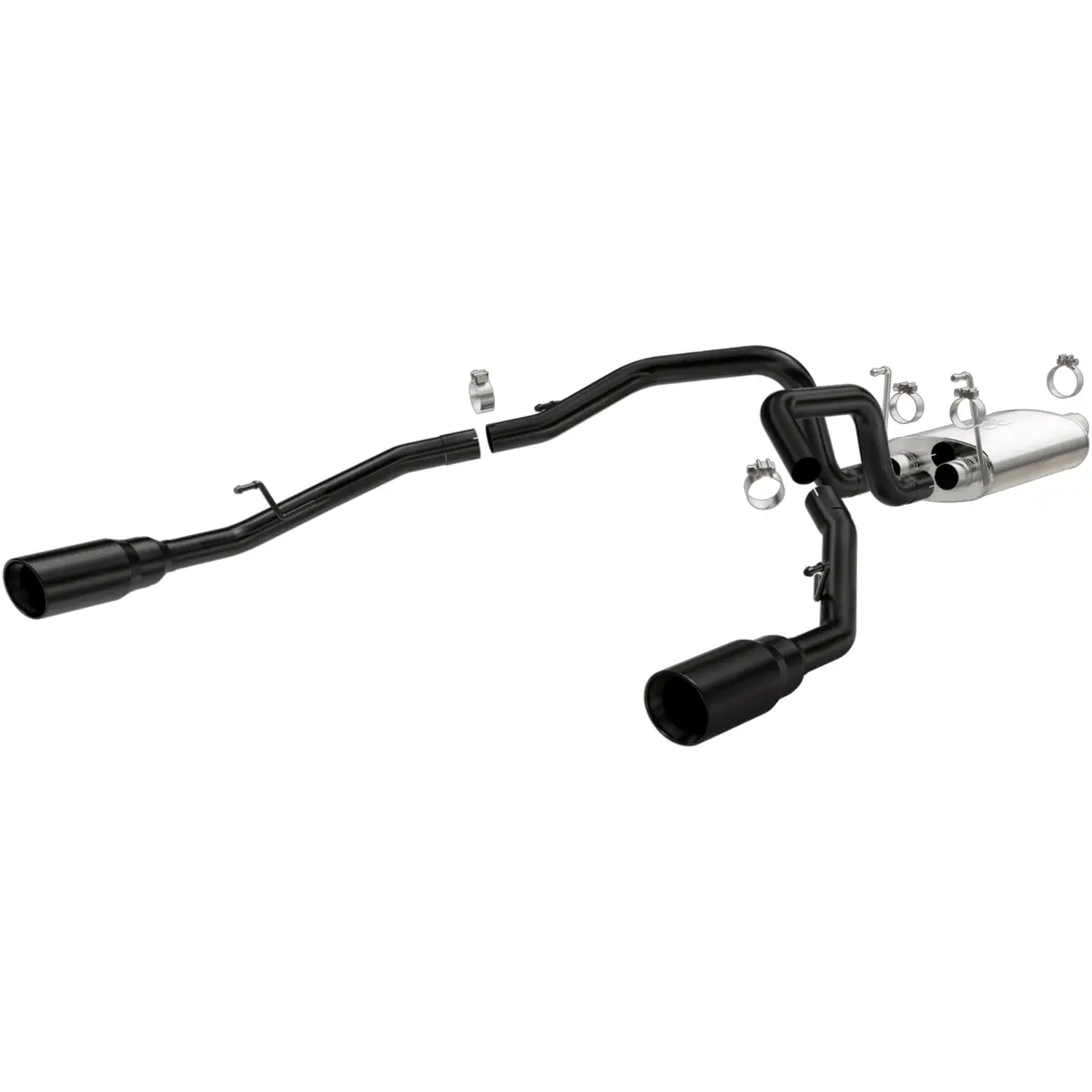 15363  -  Street Series Black Cat-Back System 1