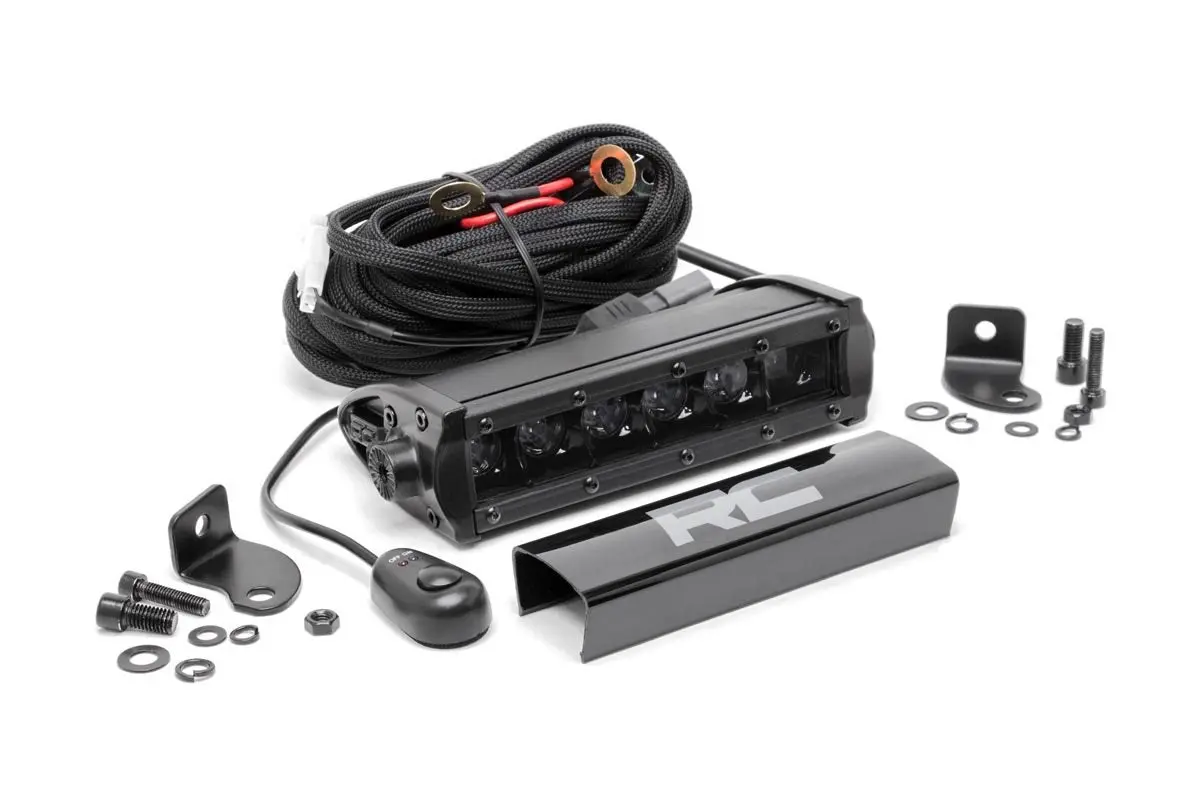 70707Bl  -  6 Inch Black Series Led Light Bar - Single Row 1