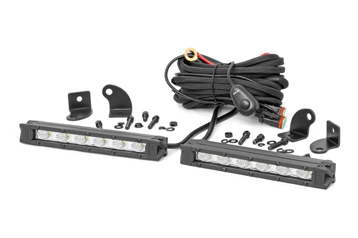 70406A  -  6 Inch Chrome Series Led Light Bar- Slim Line - Pair 1