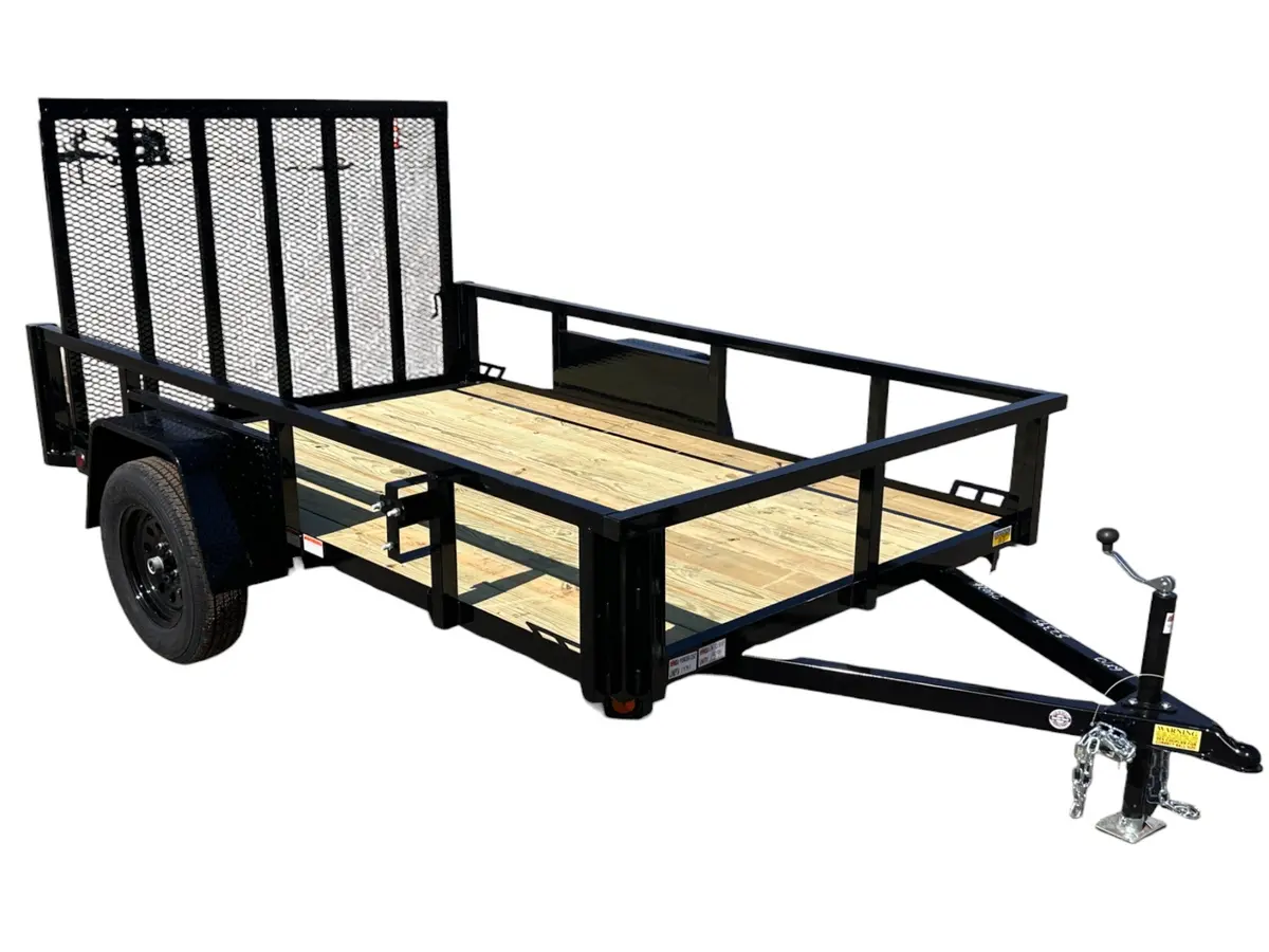 6X10 Utility Trailer With Angle Iron Sides - Quality Steel And Aluminum  - Model 7410Ansa3.5K 1