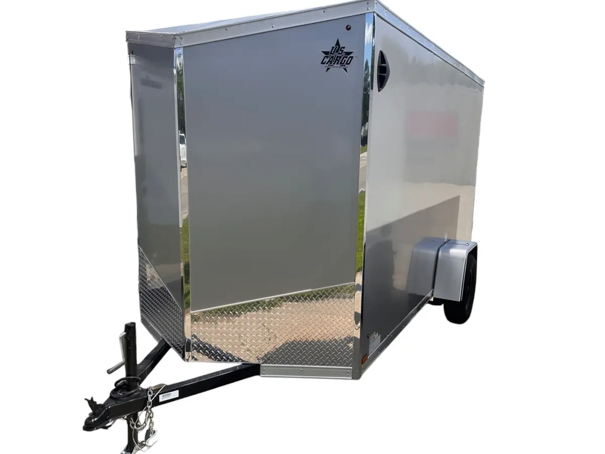 Enclosed Cargo Trailer 6X12 With Ramp Door - Hlaftx612sa 1