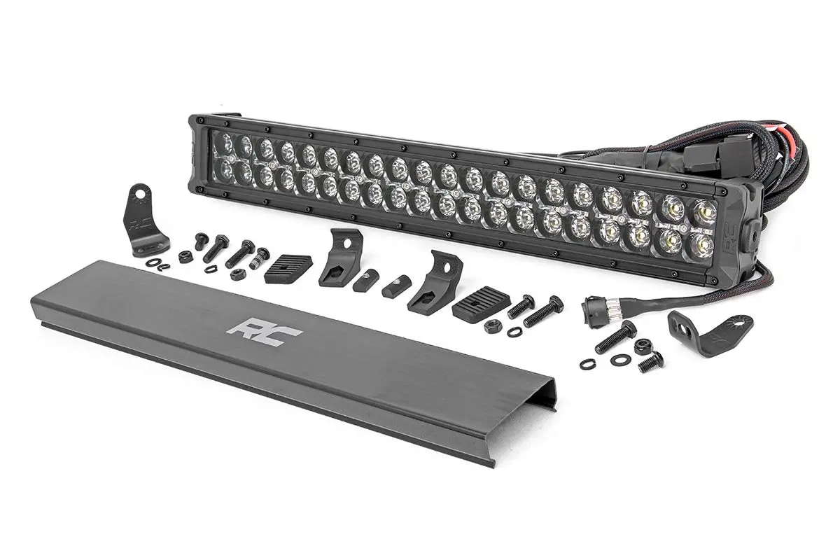 70920Bd  -  20 Inch Black Series Led Light Bar - Dual Row - Cool White Drl 1