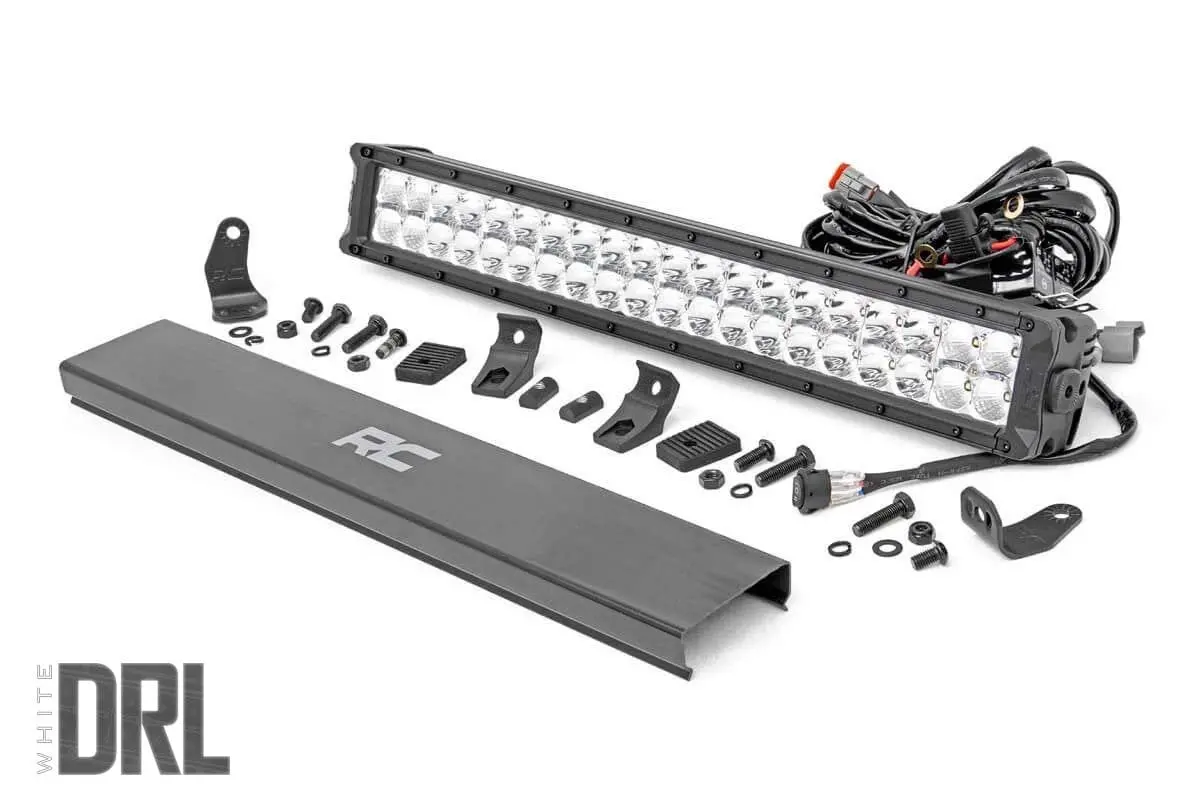 70920D  -  20 Inch Chrome Series Led Light Bar - Dual Row - Cool White Drl 1