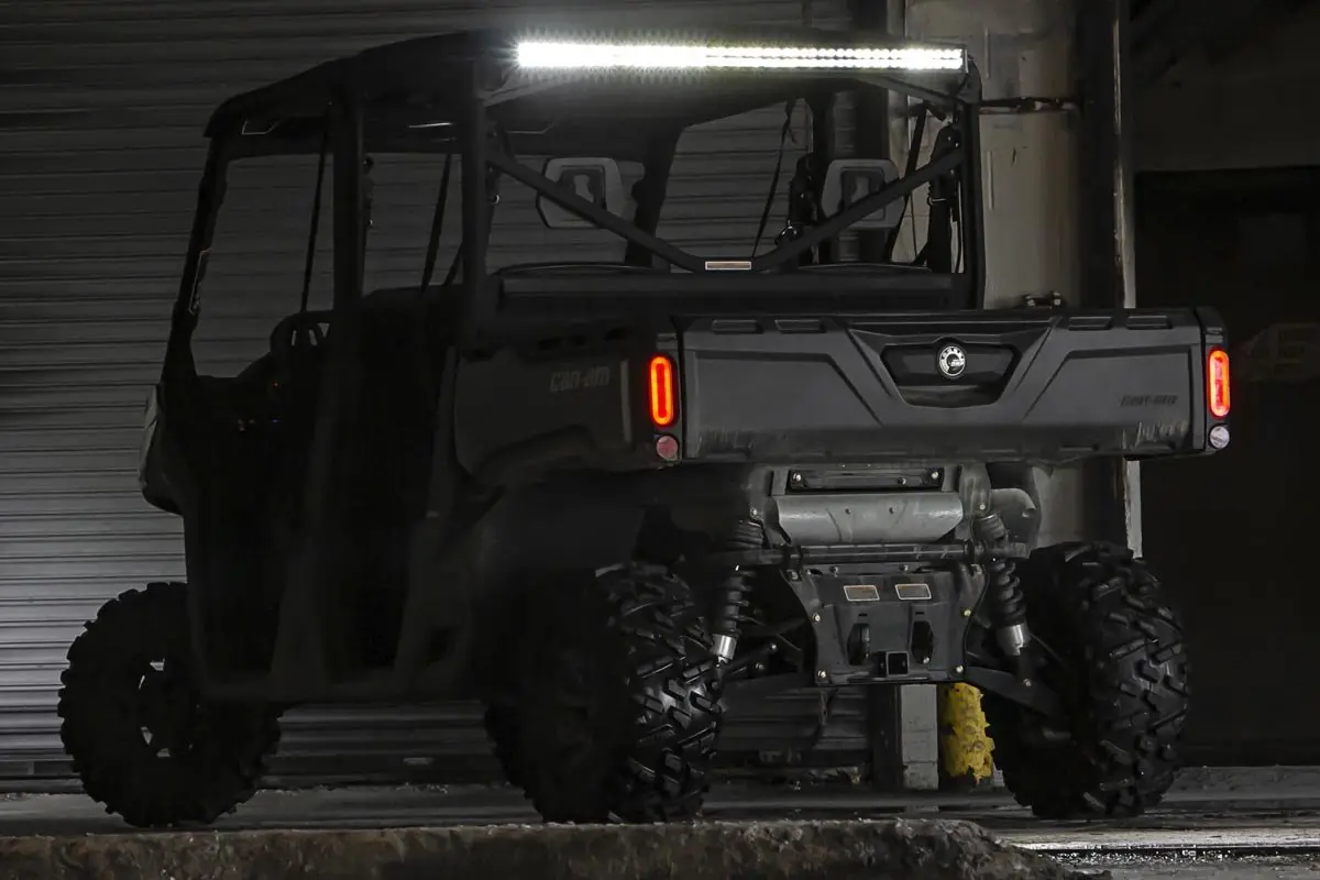 71019  -  Led Light Kit - Cab Mount - 50" Black Dual Row - Can-Am Defender Max Hd10 1