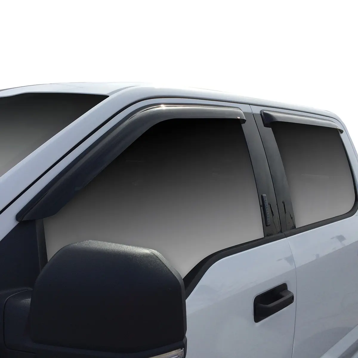 72-37444  -  Slim Wind Deflector; 4 Pc.; Smoke; For Super Crew Cab; 1