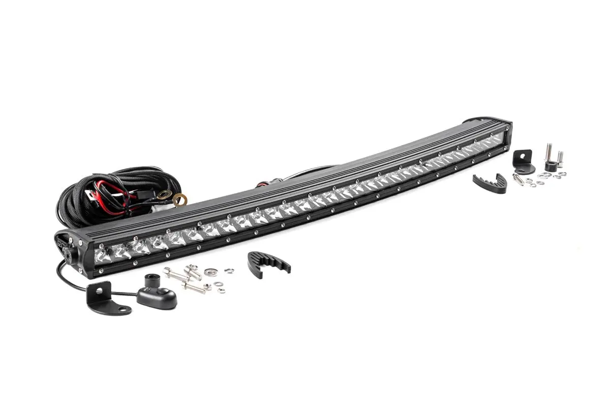72730  -  30 Inch Chrome Series Led Light Bar - Curved - Single Row 1