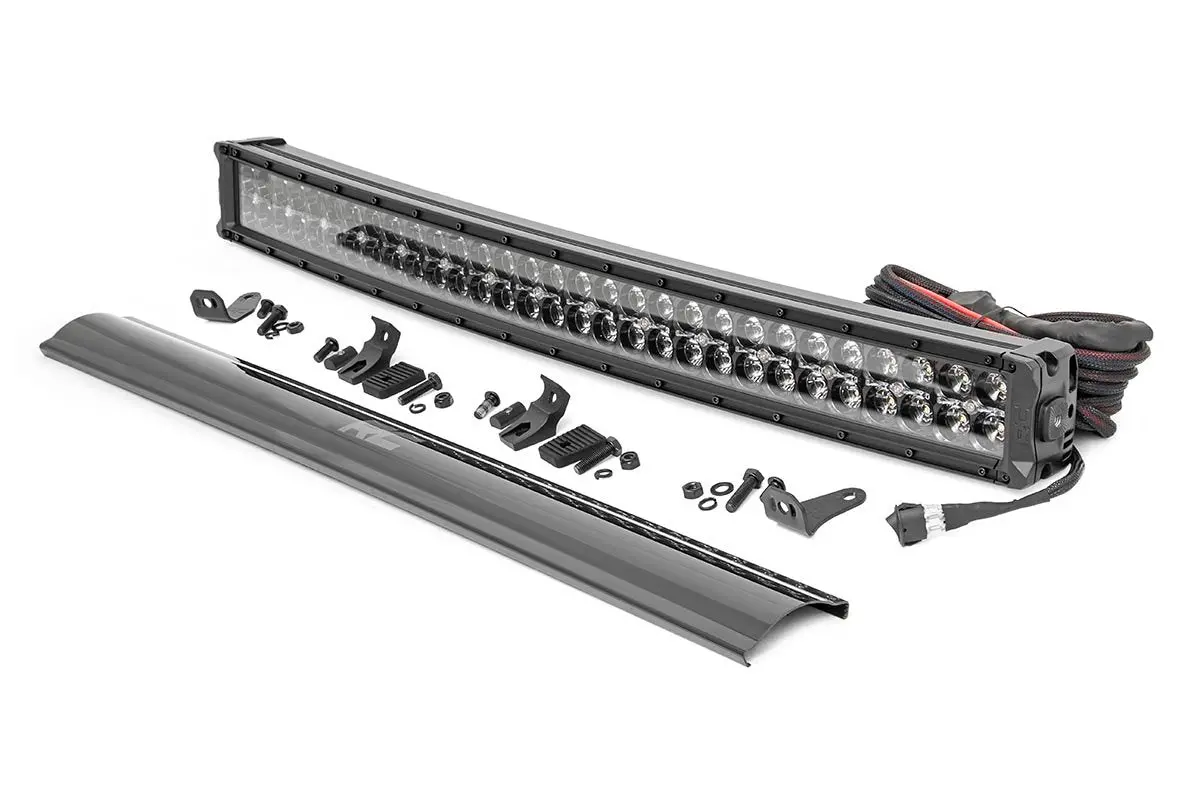 72930Bda  -  30 Inch Black Series Led Light Bar - Curved - Dual Row - Amber Drl 1