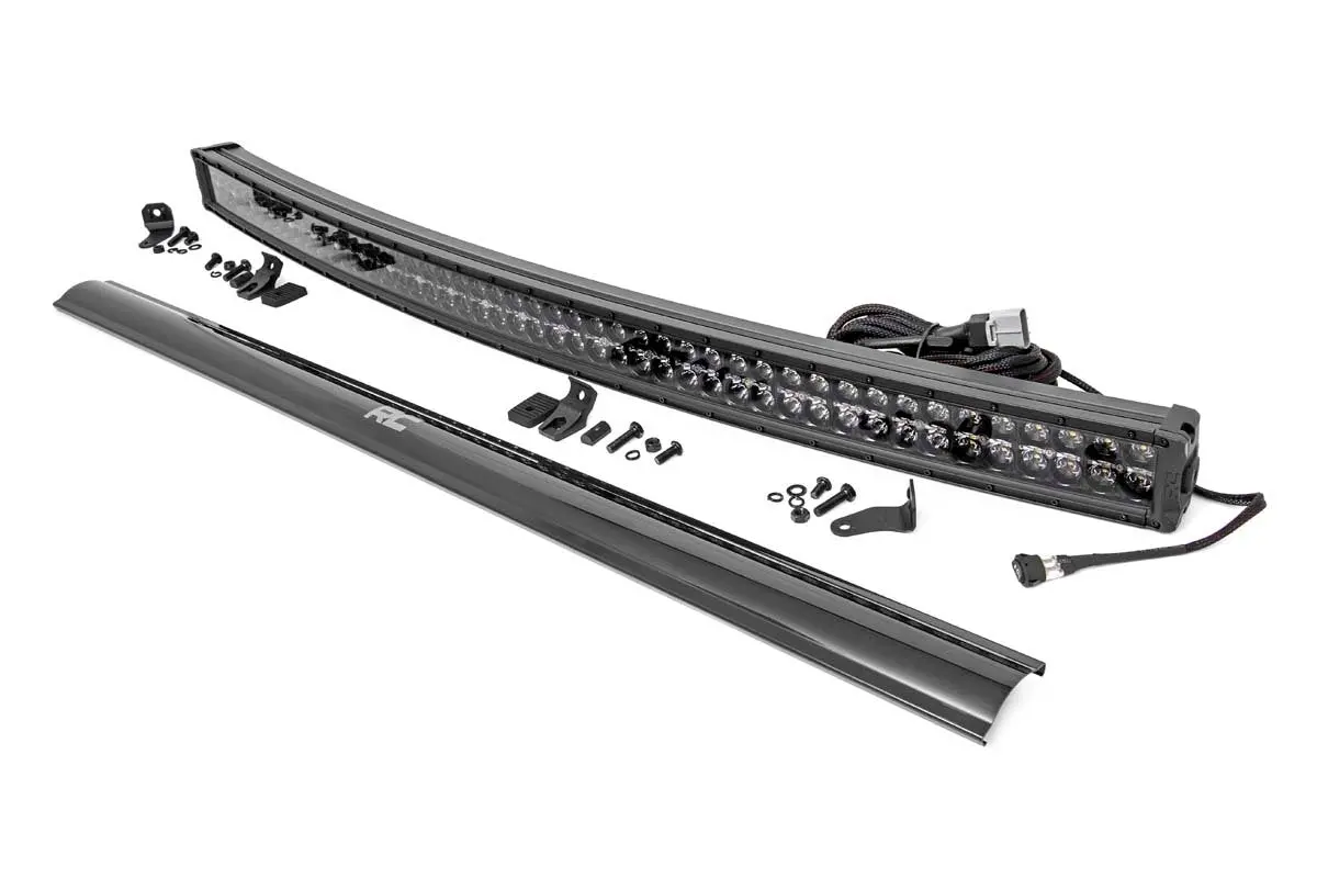 72950Bd  -  50 Inch Black Series Led Light Bar - Curved - Dual Row - Cool White Drl 1
