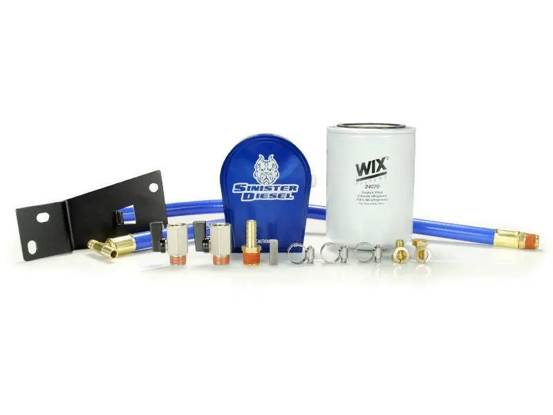 Sinister Diesel 99-03 Ford 7.3L Powerstroke Coolant Filtration System W/ Wix Filter 1