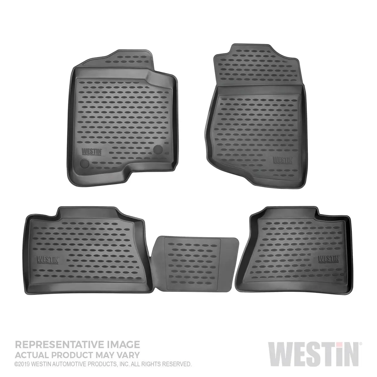 74-07-51011  -  Profile Floor Liners; 4 Pc.; Front; 2Nd Row; Black; 1