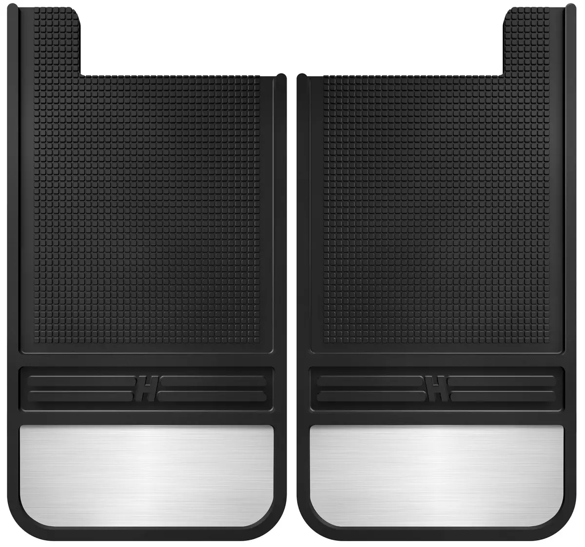 Muddog Mud Flaps - Rubber Rear Mud Flaps - 12In W/ Weight 1