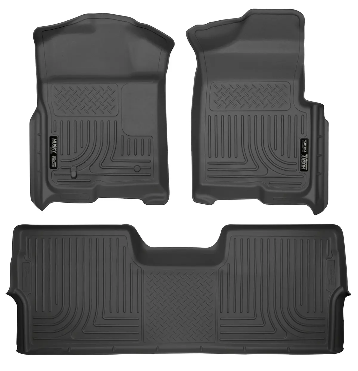 Weatherbeater - Front & 2Nd Seat Floor Liners (Footwell Coverage) 1