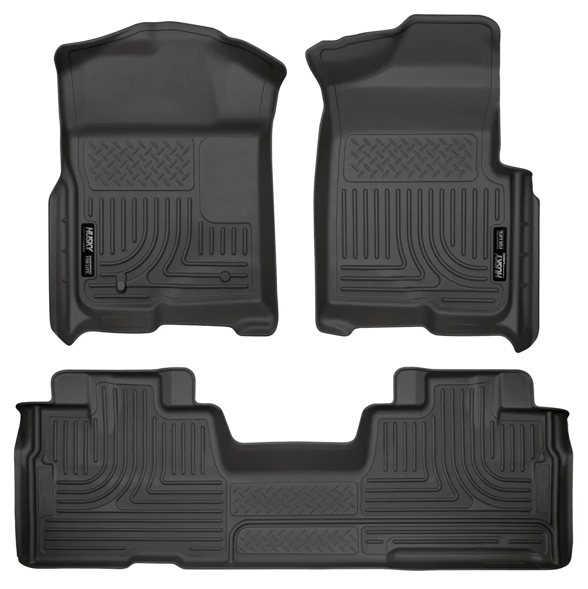 Weatherbeater - Front & 2Nd Seat Floor Liners (Footwell Coverage) 1