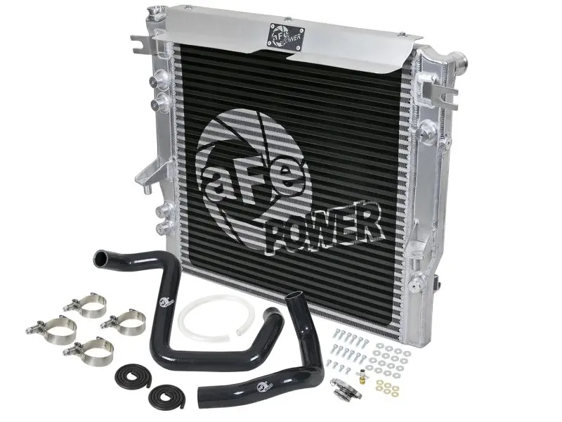 Afe Bladerunner Gt Series Bar And Plate Radiator W/ Black Hoses 12-18 Jeep Wrangler (Jk) V6 3.6L 1