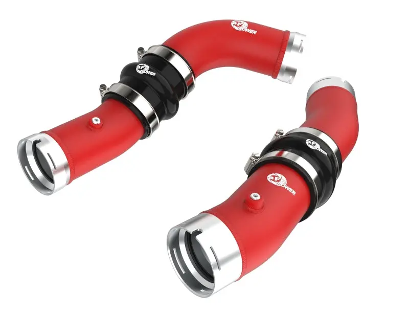 Afe 2024+ Toyota Tacoma Bladerunner  2.5In & 3In Aluminum Hot & Cold Charge Pipe Kit - Red 1