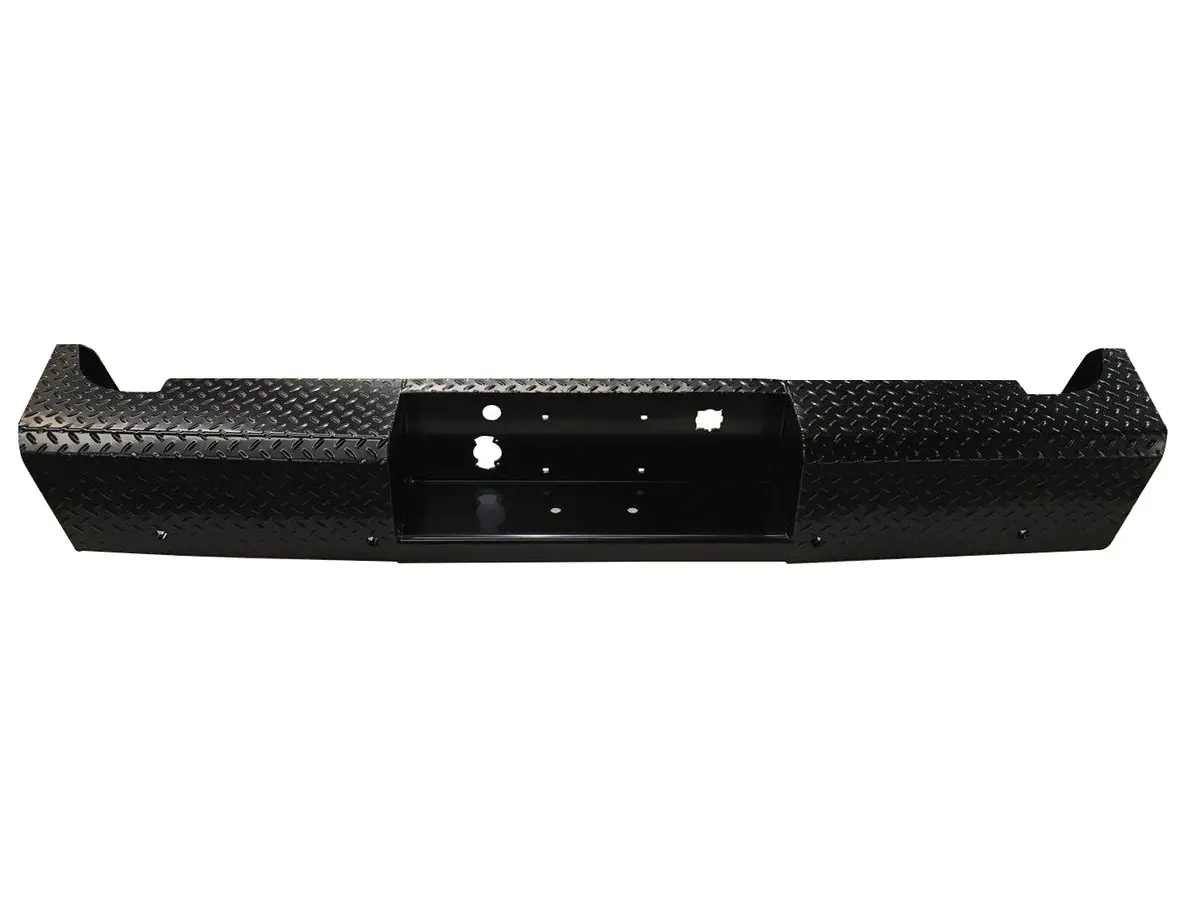Fx1001  -  One Piece Direct Fit W/Factory Hitch Pwdr Ctd Black Steel W/Gloss Black Tread 1
