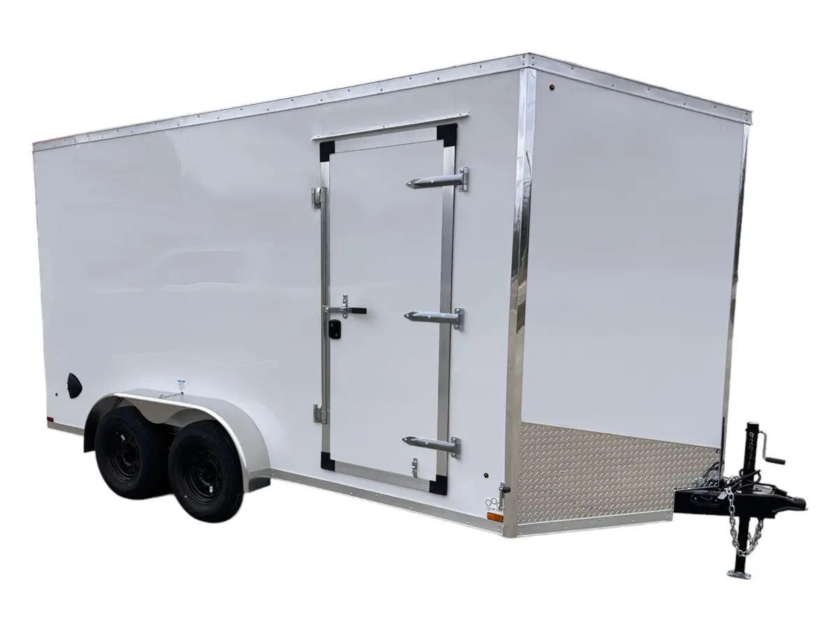 Enclosed Cargo Trailer 7X14 With Ramp Door - Hlaft714ta2 1