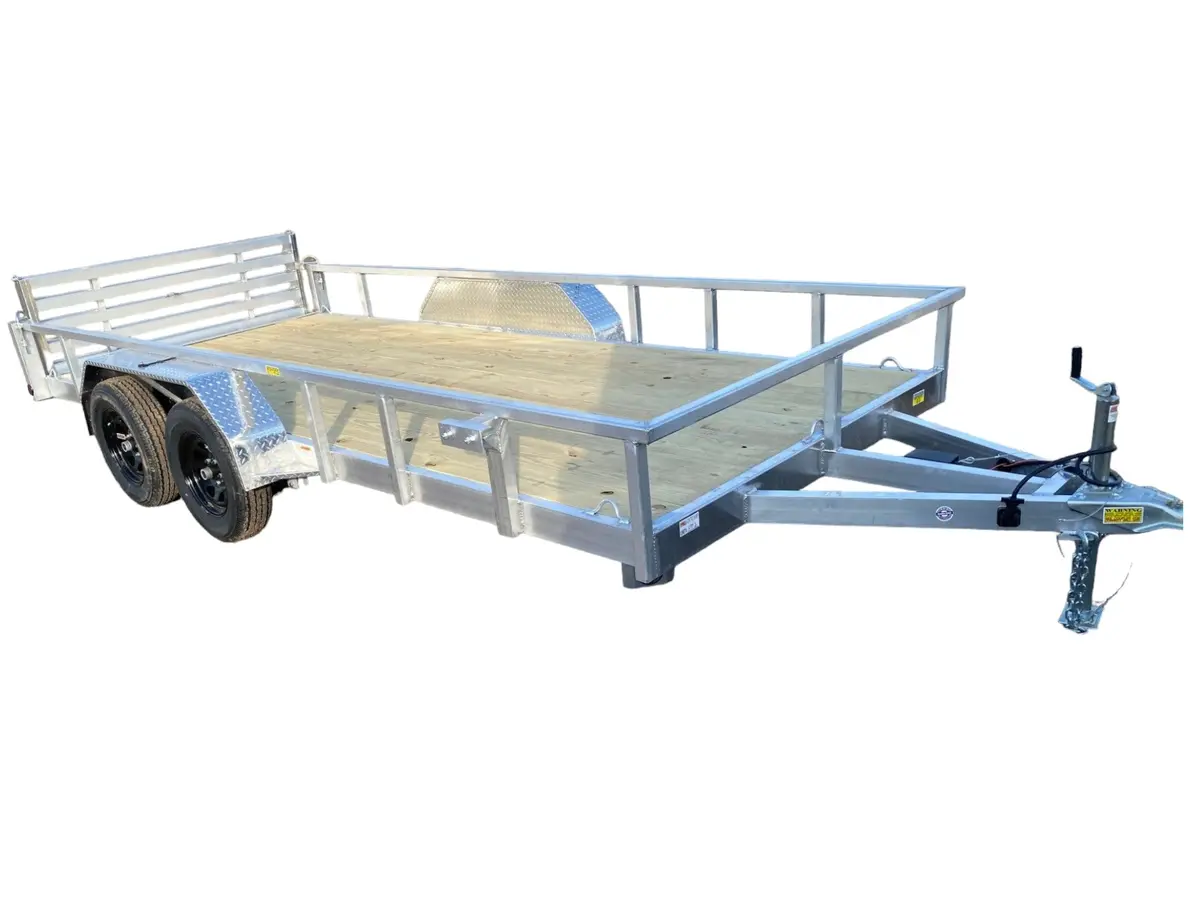 7X16 Aluminum Utility Trailer Made By Quality Steel And Aluminum  - Model 8216Alslta7k 1