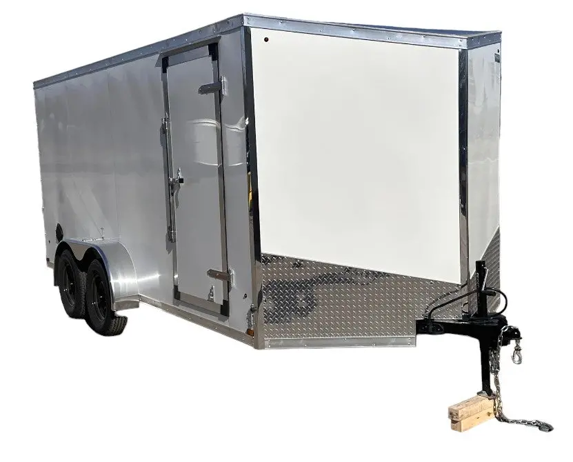 Enclosed Cargo Trailer 7X16 With Ramp Door - Hlaftx716ta2 1