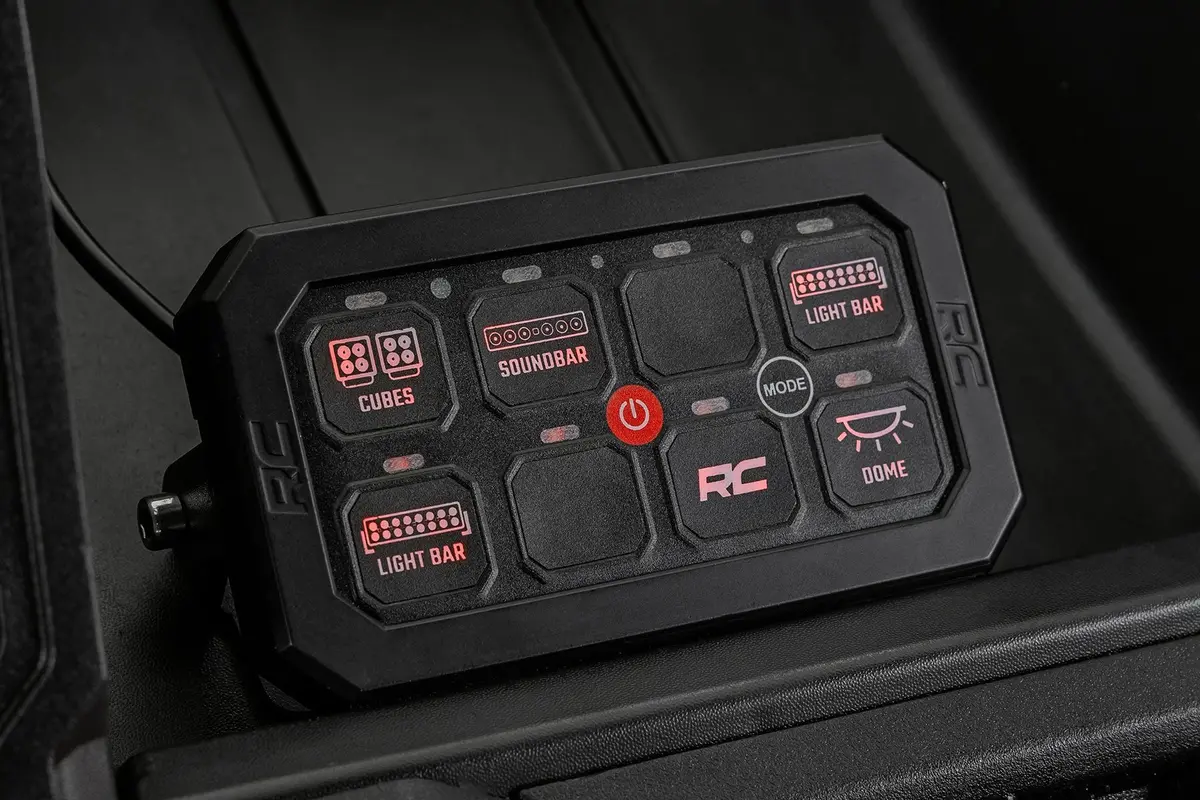 70975  -  Bluetooth - 8 Gang Switch Panel - Rgb Backlit Buttons - Multifunction Modes 1