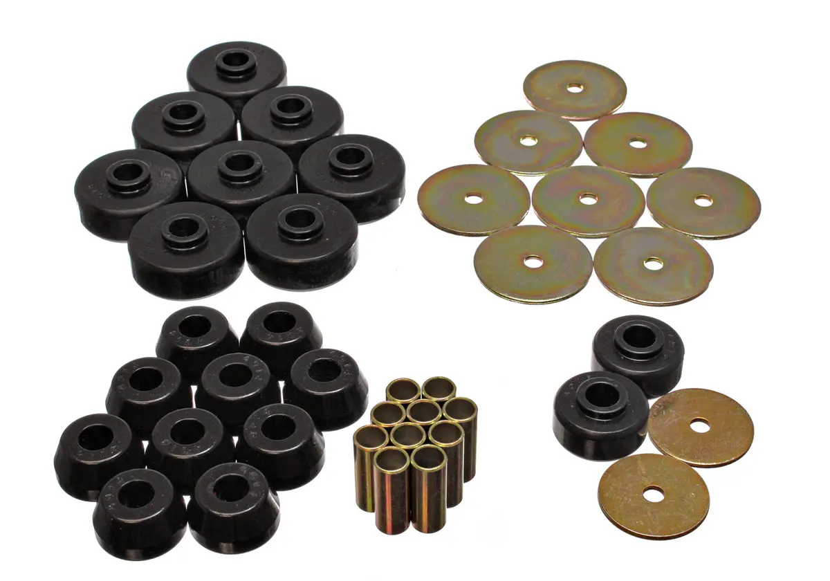8.4102G  -  Body Mount Set; Black; Performance Polyurethane; 1