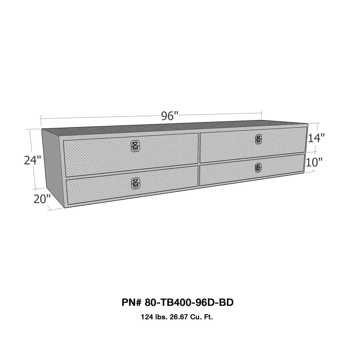 Brute High Cap 96In Stake Bed Contractor Box 1