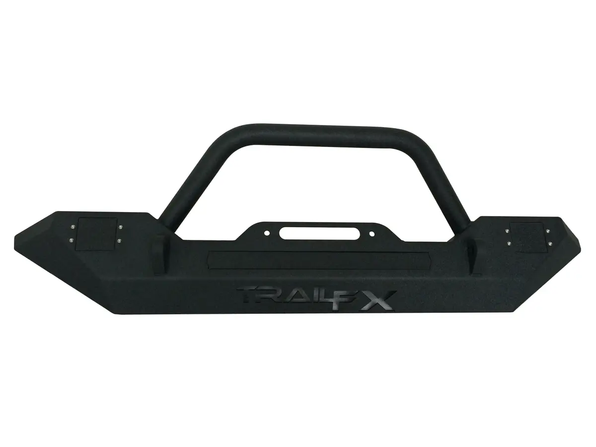 J031t  -  1 Pc Direct-Fit W/Bull Bar W/Win Mount W/D-Ring Mounts Textured Black Steel 1