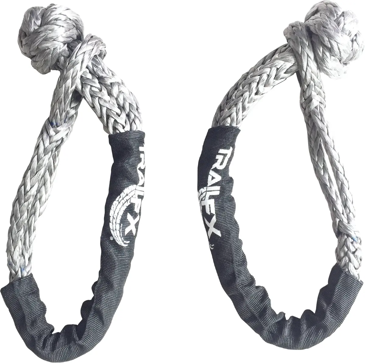 Wa043  -  7/16 In Synthetic Rope 30K Lb Break Strgth/7500 Lb Work Cap Blac W/Logo Set Of 2 1