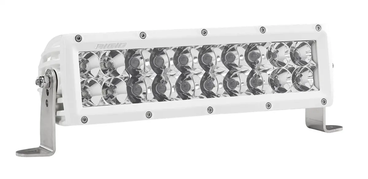 810313  -  E-Series Pro Led Light, Spot/Flood Combo, 10 Inch, White Housing 1