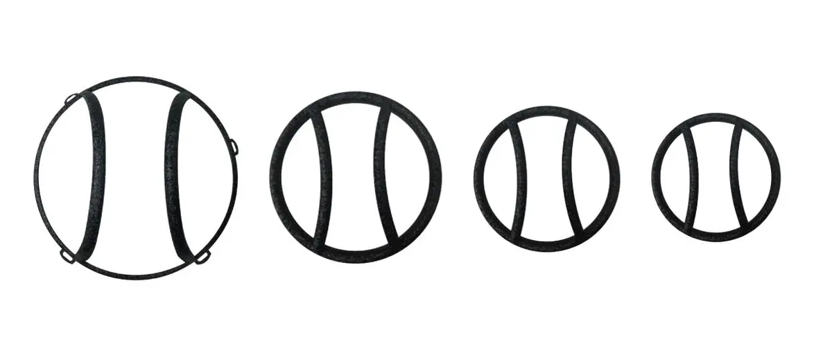 J048t  -  Euro Style Black Textured Powder Coated Steel Set Of 8 1