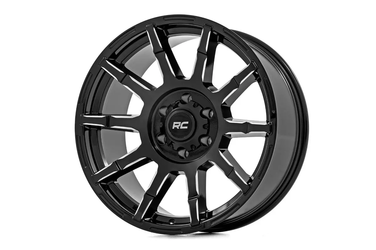 83200906  -  Rough Country 83 Series Wheel/One-Piece/Gloss Black/20X9/8X180/-12Mm 1