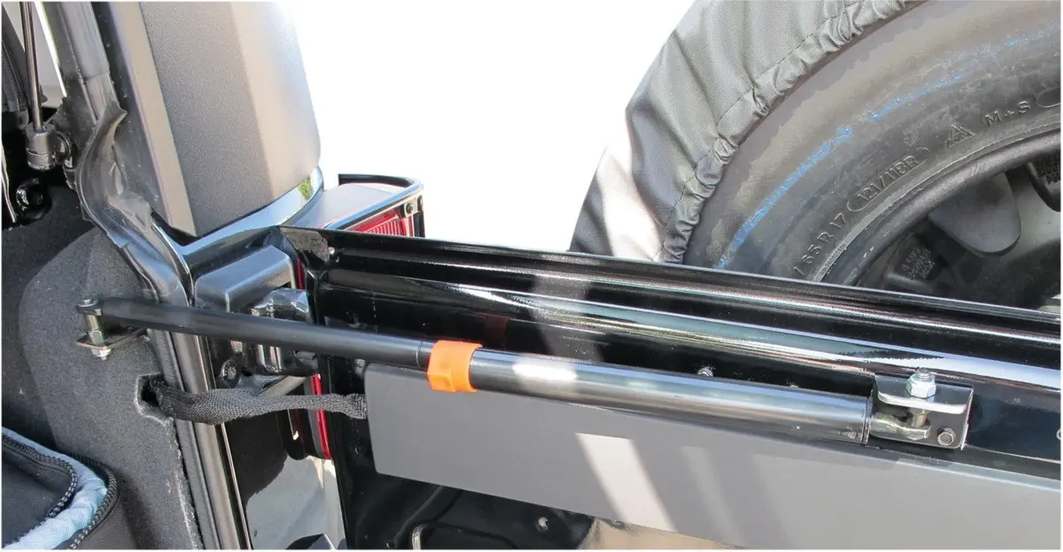 86618  -  Rear Door Heavy Duty Gas Strut Stabilizer With Dampener 1
