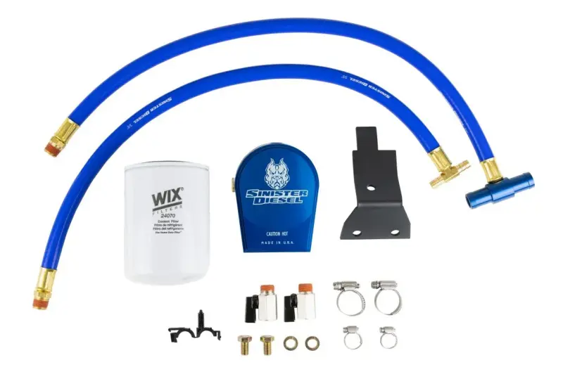 Sinister Diesel 03-07 Ford 6.0L Ford Powerstroke Coolant Filtration System W/ Wix Filter 1