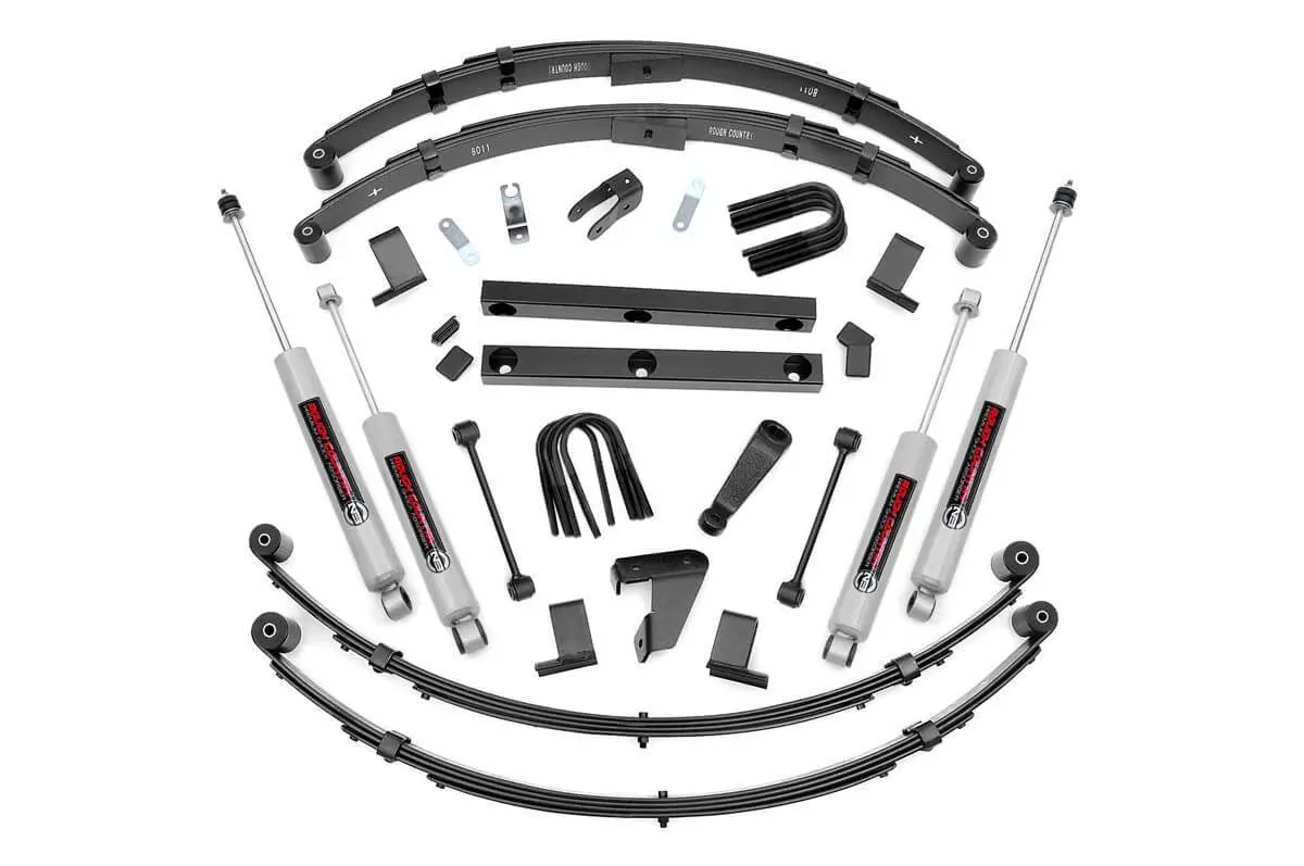 620N2  -  4 Inch Lift Kit - Power Steer - Jeep Wrangler Yj 4Wd (1987-1995) 1